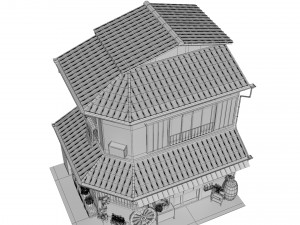 osaka house 3D मॉडल