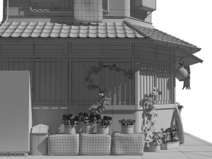osaka house 3D मॉडल