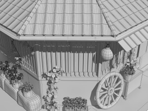osaka house 3D मॉडल