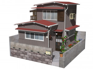 sendagaya house Modelo 3D