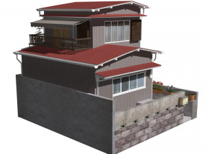 sendagaya house Modelo 3D