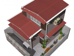 sendagaya house 3D Model
