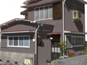 sendagaya house 3D Model