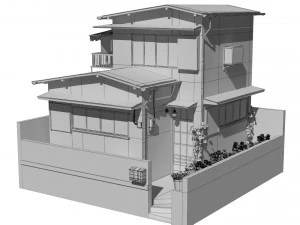 sendagaya house 3D Model