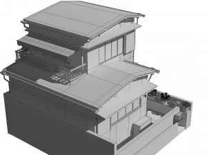 sendagaya house 3D Model