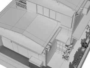 sendagaya house 3D Model
