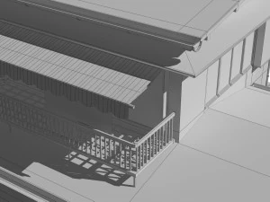 sendagaya house 3D Model