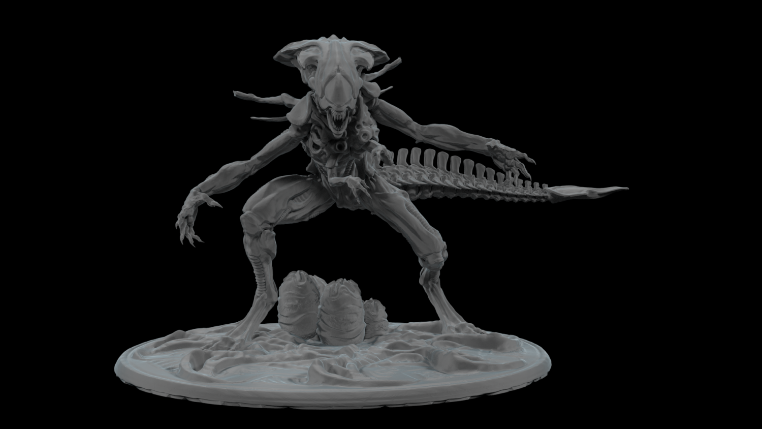 Xenomorph Queen 3d Model In Monsters Creatures 3dexport