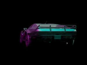 Cyberpunk 2077 quadra turbo-r v-tech Modello 3D