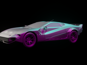 Cyberpunk 2077 quadra turbo-r v-tech Modello 3D