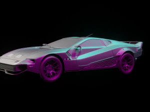 Cyberpunk 2077 quadra turbo-r v-tech 3D Model
