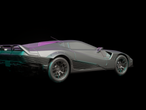 Cyberpunk 2077 quadra turbo-r v-tech Modello 3D