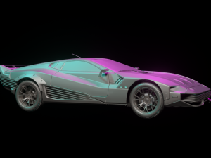 Cyberpunk 2077 quadra turbo-r v-tech Modello 3D