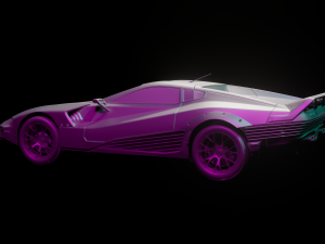 Cyberpunk 2077 quadra turbo-r v-tech Modello 3D