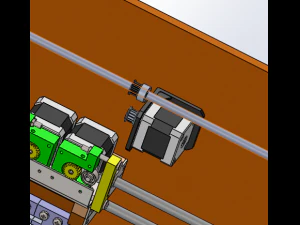 3d printer machine with dual extruder 3D Model