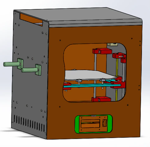 3d printer machine with dual extruder 3D Model .c4d .max .obj .3ds .fbx .stl .blend 
