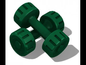 dumbbells 3kg- 66 lb 3D Model