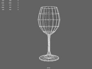 wine glass 3D Model