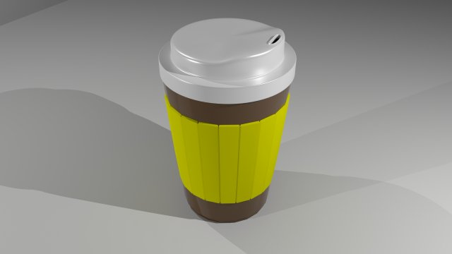 paper coffee cup 3D 模型 .c4d .max .obj .3ds .fbx .stl .blend 