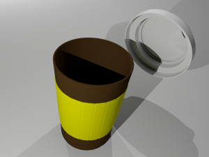 paper coffee cup 3D 模型