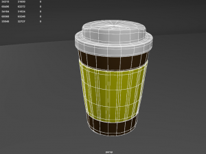 paper coffee cup 3D 模型