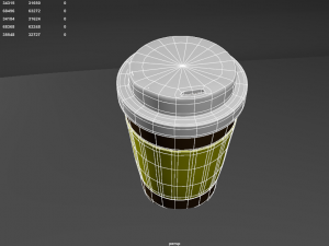 paper coffee cup 3D 模型