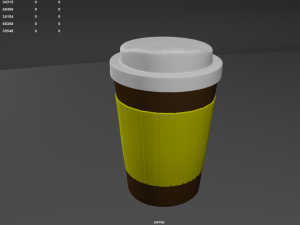 paper coffee cup 3D 模型