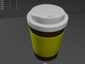 paper coffee cup 3D 模型