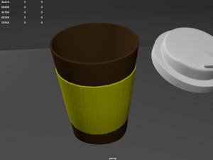 paper coffee cup 3D 模型