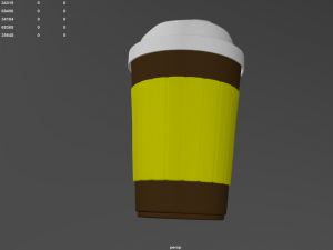 paper coffee cup 3D 模型