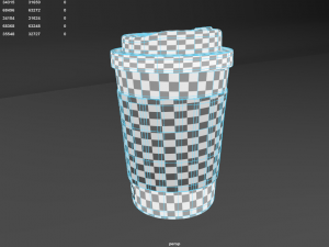 paper coffee cup 3D 模型