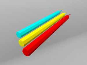 pensil Model 3D