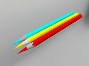 pensil Model 3D