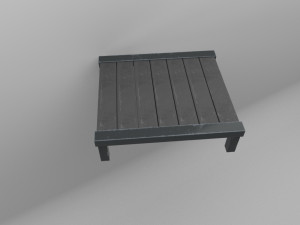 old table Modelo 3D