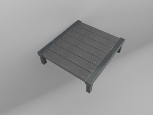 old table Modelo 3D