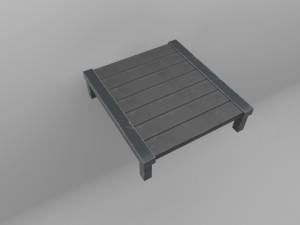 old table Modelo 3D