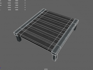old table Modelo 3D