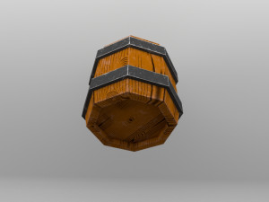 wooden barrel 3D Model