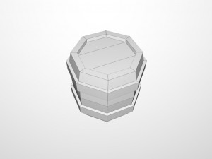 wooden barrel 3D Model