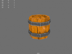 wooden barrel 3D Model