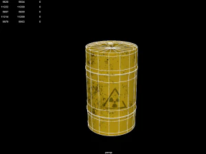 toxic barrel model 3D Model