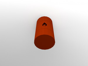 flammable barrel 3D Model