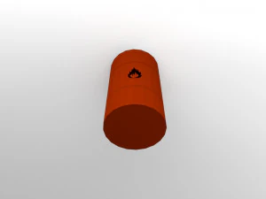 flammable barrel 3D Model