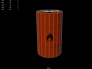 flammable barrel 3D Model