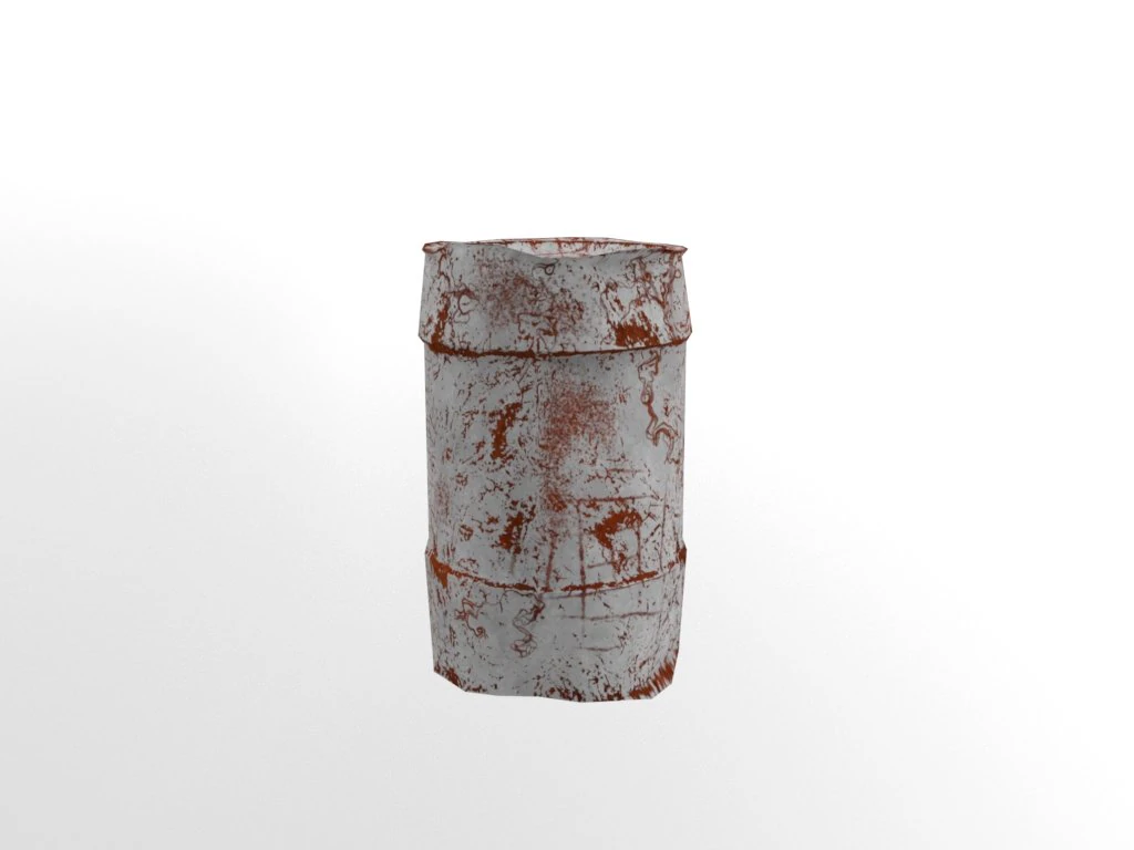 rusty waste oil drums 3D Model .c4d .max .obj .3ds .fbx .stl .blend 