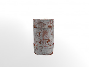 rusty waste oil drums 3D 모델
