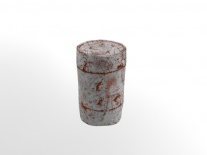 rusty waste oil drums Modello 3D