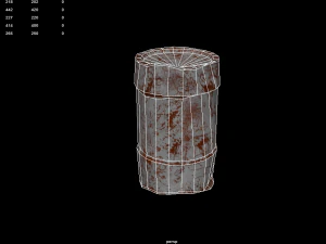 rusty waste oil drums 3D Model