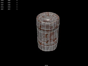 rusty waste oil drums 3D Model