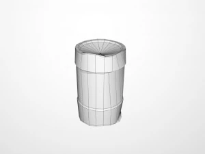 rusty waste oil drums 3D Model